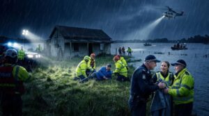 Lire la suite à propos de l’article Seul face à la tempête : L’incroyable sauvetage de Neil dans les crues de Victoria